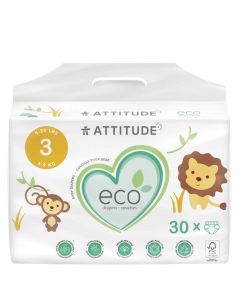 Attitude Baby Diapers Size 3 - Front view