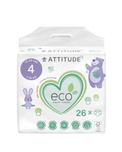 Attitude Baby Diapers Size 4 - Front view