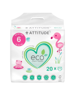 Attitude Baby Diapers Size 6 - Front view