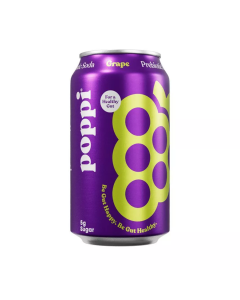 Poppi Prebiotic Soda Grape - Front view