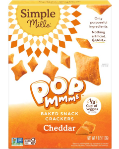 Simple Mills Cheddar Pop Mmms Crackers, 4 oz.