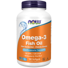 NOW Foods Omega-3, Molecularly Distilled & Enteric Coated - 180 Softgels