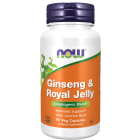 NOW Foods Ginseng & Royal Jelly - 90 Veg Capsules