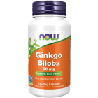 NOW Foods Ginkgo Biloba 60 mg - 120 Veg Capsules