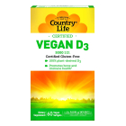 Country Life Vegan D3 5000 IU, 60 Softgels