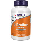 NOW Foods L-Proline 500 mg - 120 Veg Capsules