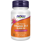 NOW Foods Vitamin D-3 5000 IU - 120 Softgels