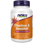 NOW Foods Choline & Inositol - 100 Veg Capsules