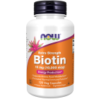 NOW Foods Biotin 10 mg (10,000 mcg), Extra Strength - 120 Veg Capsules