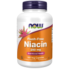 NOW Foods Flush-Free Niacin 250 mg - 180 Veg Capsules