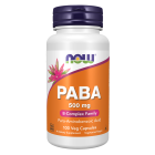 NOW Foods PABA 500 mg - 100 Veg Capsules