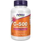 NOW Foods Vitamin C-500 Calcium Ascorbate-C - 100 Veg Capsules