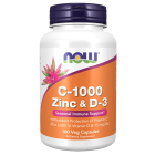 NOW Foods C-1000 Zinc & D-3 - 100 Veg Capsules