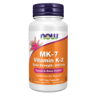 NOW Foods MK-7 Vitamin K-2, Extra Strength 300 mcg - 120 Veg Capsules