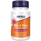 NOW Foods MK-7 Plus with K1 & MK-4 - 90 Veg Capsules