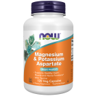 NOW Foods Magnesium & Potassium Aspartate - 120 Veg Capsules