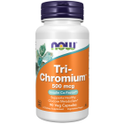 NOW Foods Tri-Chromium™ 500 mcg with Cinnamon - 90 Veg Capsules