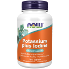 NOW Foods Potassium plus Iodine - 180 Tablets