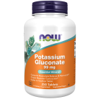 NOW Foods Potassium Gluconate 99 mg Vegetarian - 250 Tablets