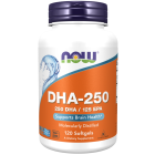 NOW Foods DHA-250 Fish Oil - 120 Softgels