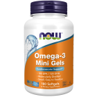 NOW Foods Omega-3 Mini Gels Fish Oil - 180 Softgels