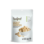 Sunfood Raw Organic Whole Cashews, 8 oz.