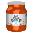 NOW Foods Whey Protein, Organic Unflavored Powder - 1 lb.