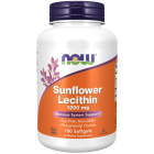 NOW Foods Sunflower Lecithin 1200 mg Soy-Free, Non-GMO - 100 Softgels