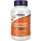 NOW Foods Acid Relief with Enzymes - 60 Chewables