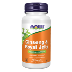 NOW Foods Ginseng & Royal Jelly - 90 Veg Capsules