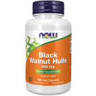 NOW Foods Black Walnut Hulls 500 mg - 100 Veg Capsules