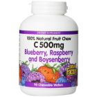 Natural Factors Vitamin C 500 mg Natural Fruit Chews, 90 Chewable Wafers