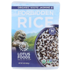 Lotus Foods Organic White Jasmine & Forbidden Rice Blend, Heat & Eat, 8 oz.