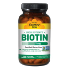 Country Life High Potency Biotin 5 Mg, 120 Vegetarian Capsules