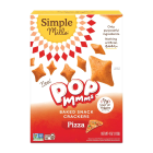 Simple Mills Pizza Pop Mmms Baked Snack Crackers - Front view