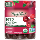 MegaFood B12 Energy Gummies, Cranberry