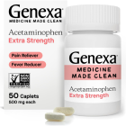 Genexa Acetaminophen Extra Strength, 50 capsules