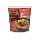 Mike's Mighty Good Spicy Beef Flavor Ramen Noodle Soup Cup, Individual Serving