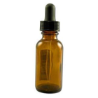 Lotus Light Empty Amber Glass Bottle with Dropper, 1 oz.