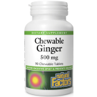 Natural Factors Chewable Ginger, 500mg, 90 Chewable Tabs