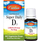 Carlson Super Daily D3 Liquid, 2000 IU, 0.35 fl. oz