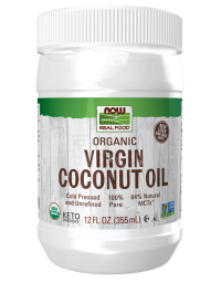 NOW Foods Virgin Coconut Cooking Oil, Organic - 12 fl. oz.