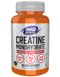 NOW Foods Creatine Monohydrate 750 mg - 120 Veg Caps