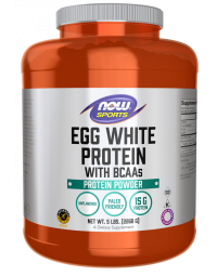 NOW Foods Egg White Protein, Unflavored Powder - 5 lbs.