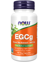 NOW Foods EGCg Green Tea Extract 400 mg - 90 Veg Capsules