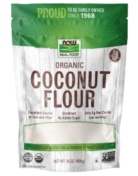 NOW Foods Coconut Flour, Organic - 16 oz.