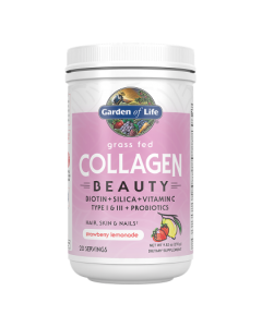 Garden of Life Grass Fed Collagen Beauty, Strawberry Lemonade, 20 Servings