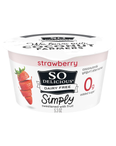 So Delicious Dairy Free Strawberry Coconutmilk Yogurt - Front view