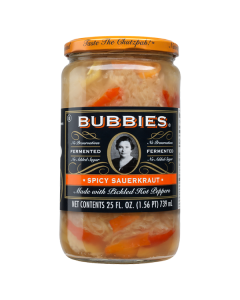 Bubbies Spicy Sauerkraut - Front view