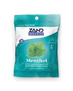 Zand Immunity Menthol, 18 Lozenges - Front view